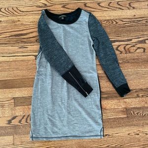 Banana Republic Sweater Dress with Zipper Sleeves in XS
